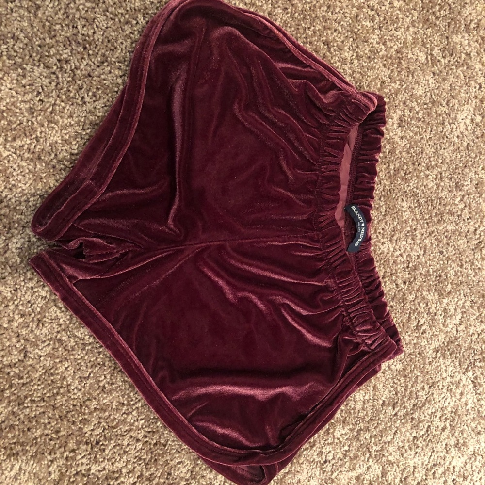 Brandy Melville velvet shorts
